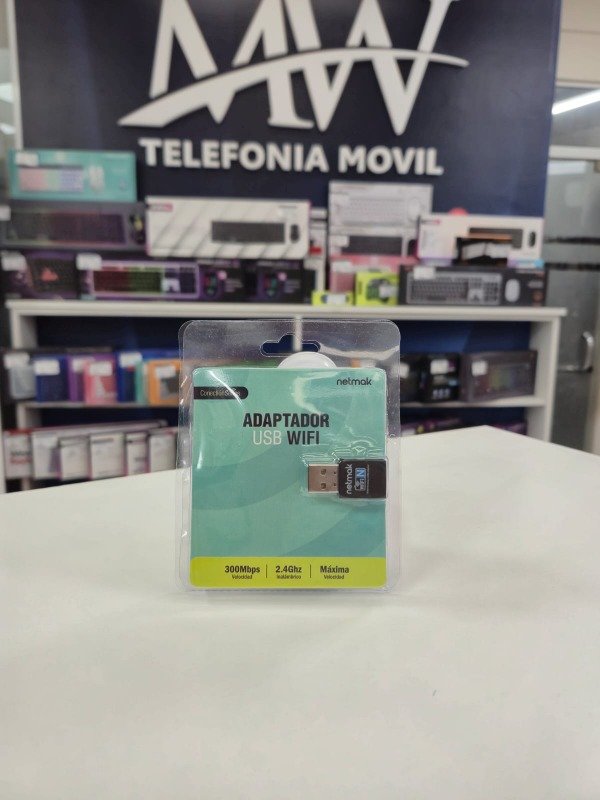 Producto - Adaptador Usb WiFi 300 Mbps Netmak NM-CS300