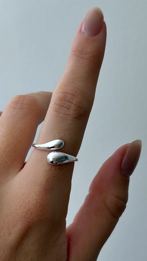 Producto - Anillo ajustable gota bombe desig P925