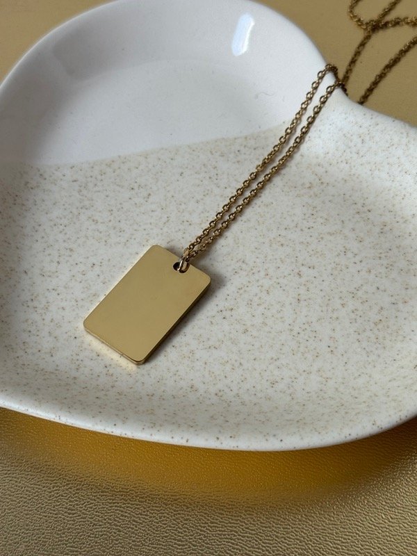 Producto - Dije Rectangulo 30 Cm Dorado