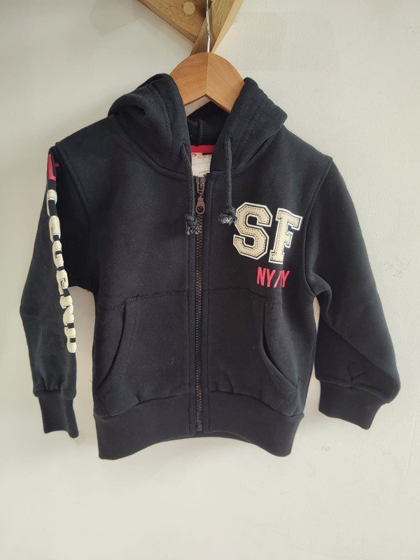 Producto - Campera algodon frizada con capucha TALLE 2