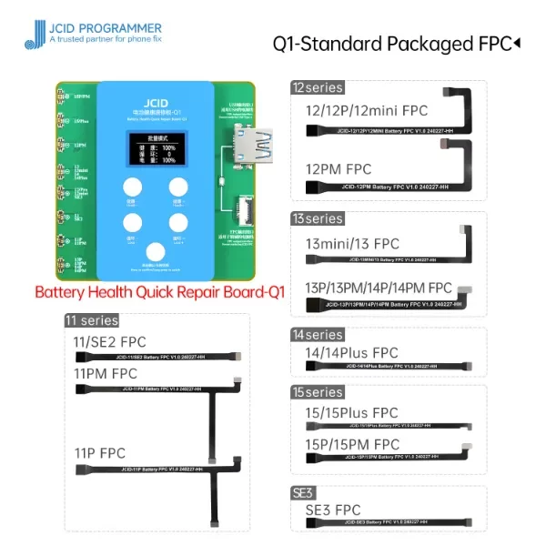 Producto - Programadora JC Q1 baterias iPhone serie 11-15PM