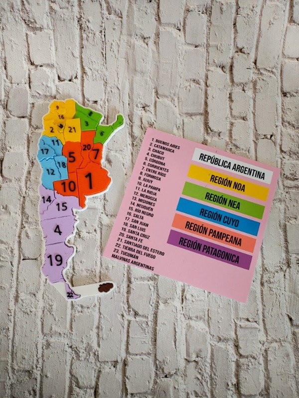 Producto - Rompecabezas MAPA ARGENTINA - 1