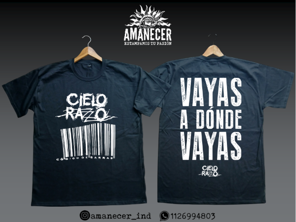 Producto - Remera Cielo Razzo Codigo de barras
