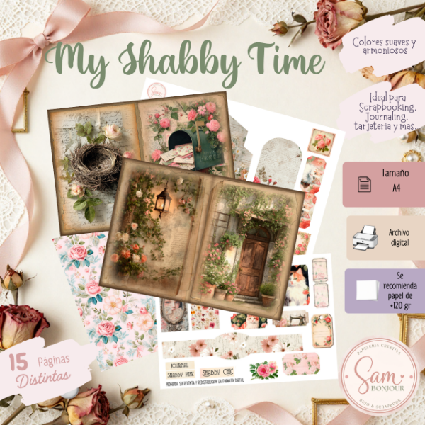 Producto - Archivo Imprimible: My Shabby Time - 2