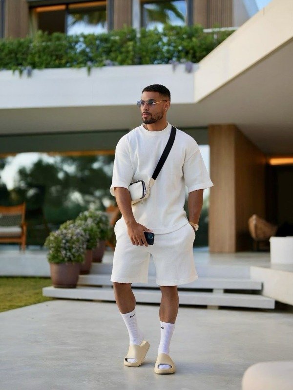 Producto - CONJUNTO OVERSIZE WAFFLE (REMERA + BERMUDA)