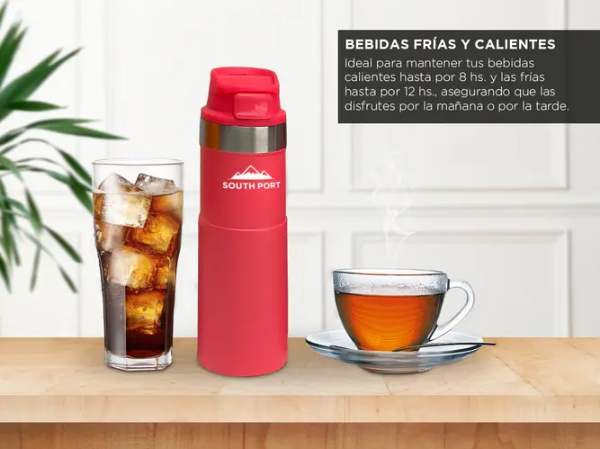 Producto - Vaso Termico 500Ml Con Tapa Y Retención De Temperatura -Gadnic (Vast004R) - 2