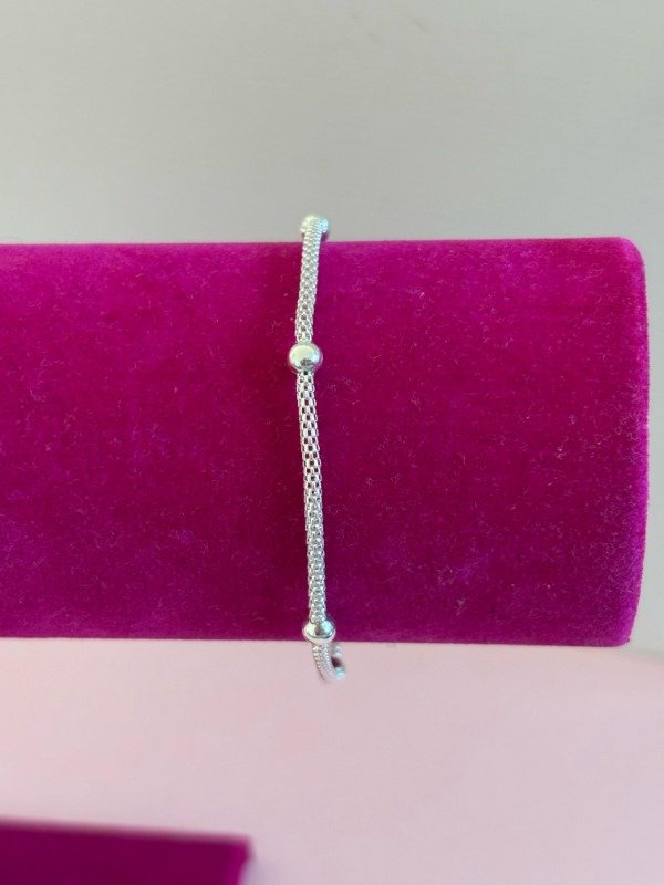 Producto - Pulsera Sol 18 cm acero blanco