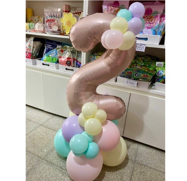 Producto - Bouquet de globos con número (LEER PIE DE FOTO)