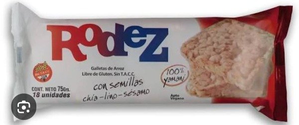 Producto - GALLETITAS DE ARROZ CON SEMILLAS RODEZ
