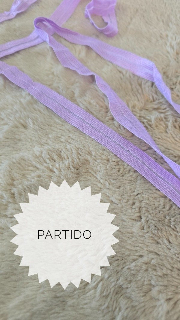 Producto - Elastico partido LILA 1m