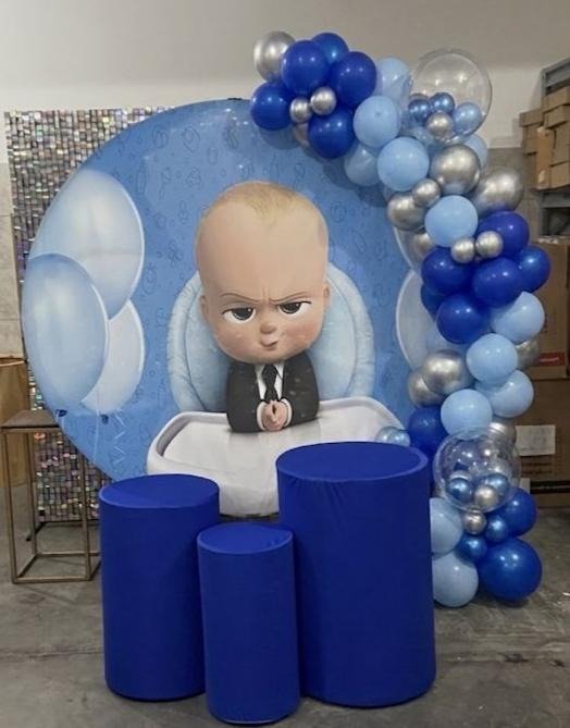 Producto - JEFE EN PAÑALES  CON FUNDAS AZULES