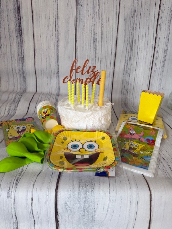 Producto - KIT CUMPLEAÑOS BOB ESPONJA