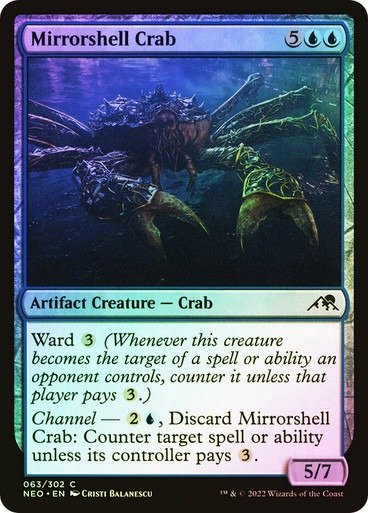 Producto - Mirrorshell Crab Foil  Kamigawa: Neon Dynasty