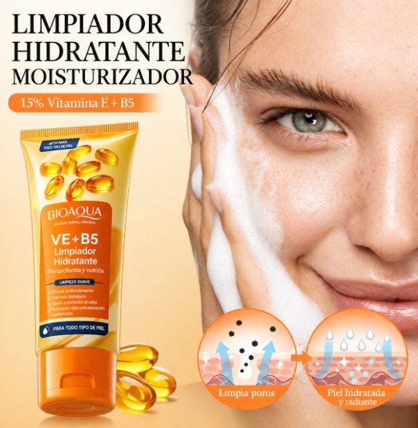 Producto - Limpiador Facial Hidratante BIOAQUA VE + B5 100g - 1
