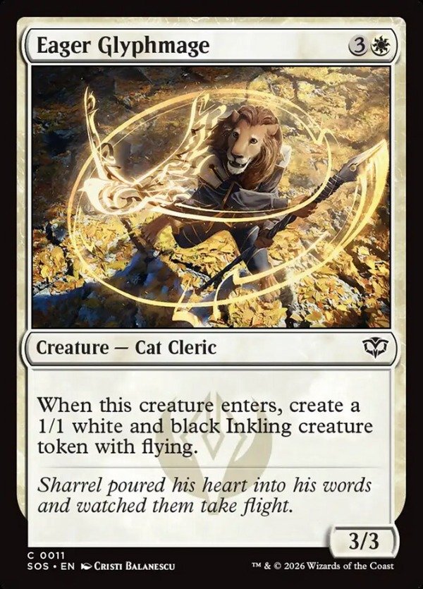 Producto - Eager Glyphmage #11  Secrets of Strixhaven