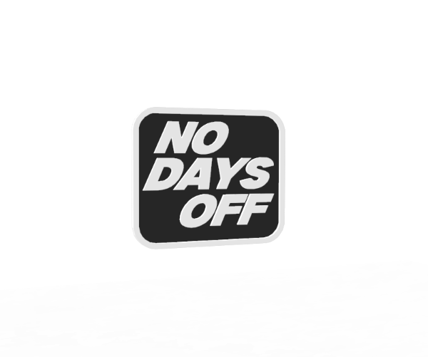 Producto - Parche Para mochila táctica - Con velcro - NO DAYS OFF