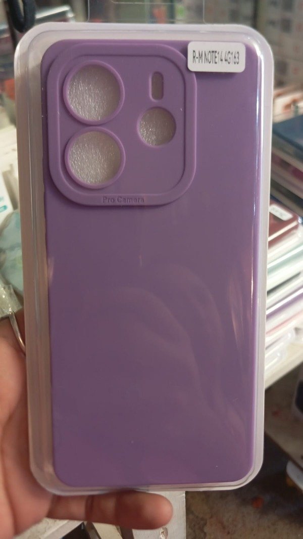 Producto - Funda Silicone Case Lila para Xiaomi Redmi Note 14 4G