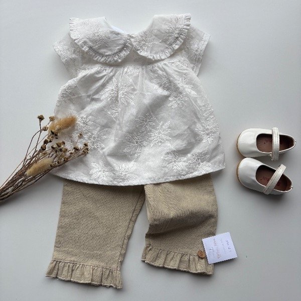 Producto - Pantaloncito Juana BEIGE línea bebas hasta 3 años - 1