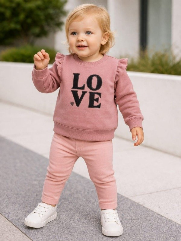 Producto - Buzo frisa love rosa
