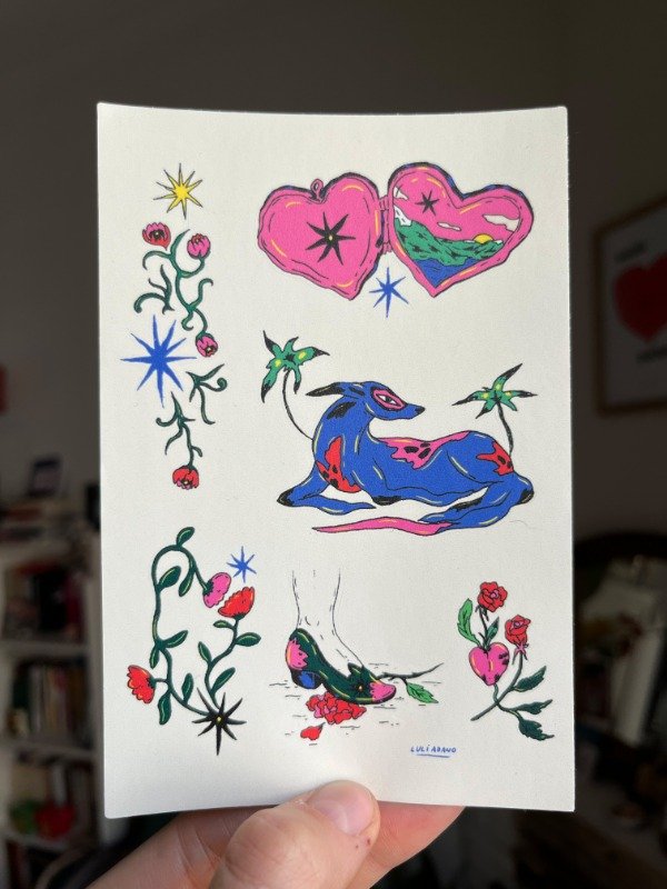 Producto - Stickers Perro azul