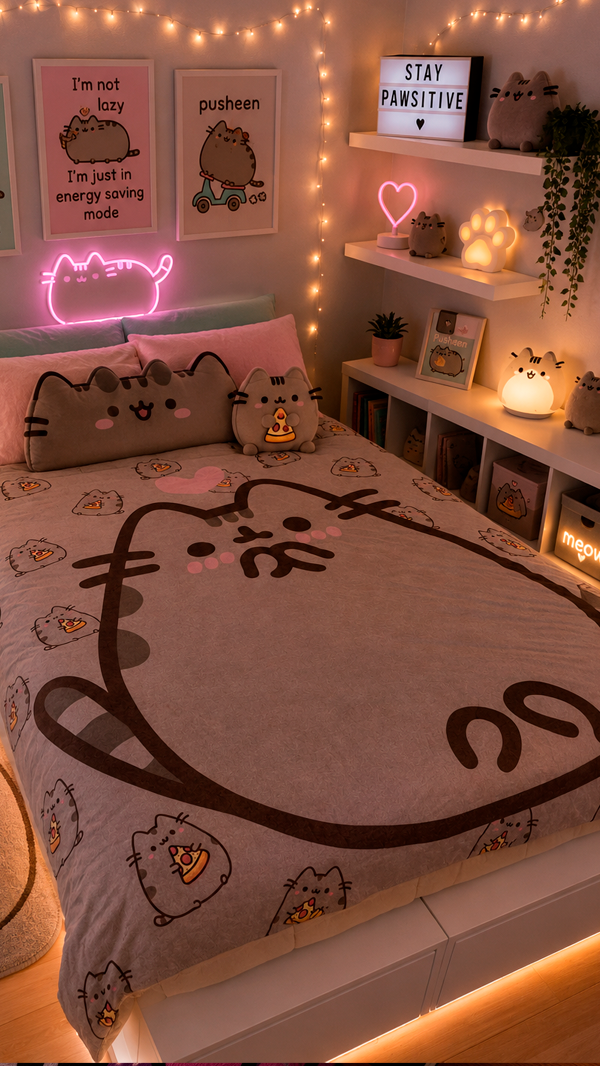 Producto - Manta micropolar Pusheen dos plazas