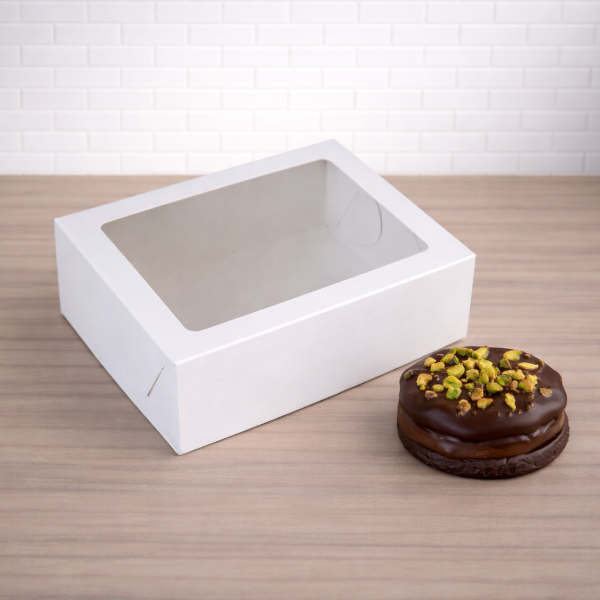 Producto - Caja con visor para 6 alfajores 18x12x7 - ideal para alfajores, oreos y cookies