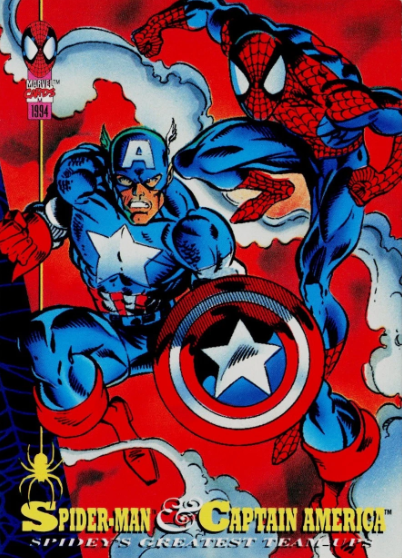 Producto - 1994 Fleer The Amazing Spider-Man  #90 - Spider-Man and Captain America - 0