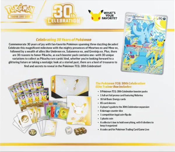 Producto - Elite Trainer Box ETB 30TH Celebration - INGLES SELLADA - 2
