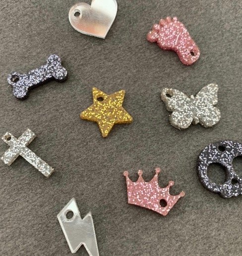 Producto - Dijes Glitter/ Espejado x100 unidades