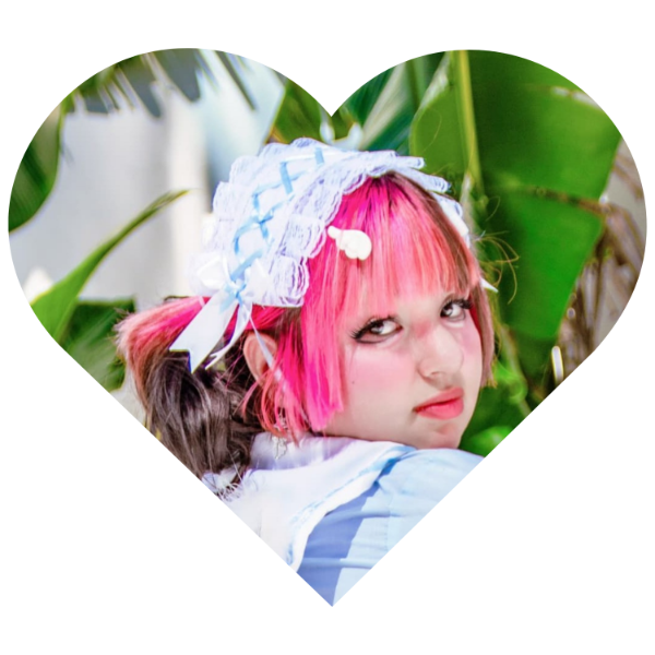 Producto - Headdress Ada (en blanco y celeste)