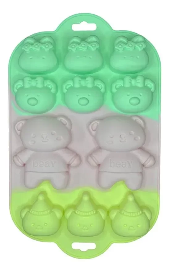 Producto - Molde Silicona Animalitos Multicolor x11 Ideal P/ Velas Jabones (26Z12)