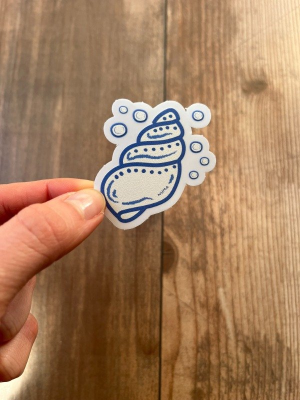 Producto - Sticker vinilo transparente CARACOL