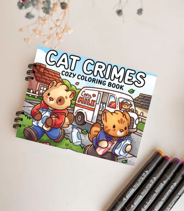 Producto - Libro para Colorear virales  Cat Crime