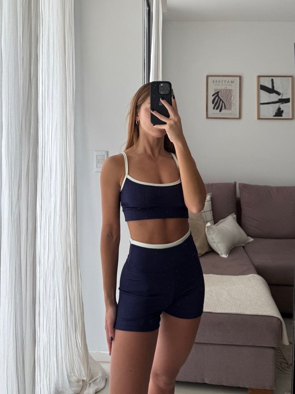 Producto - SHORT STRIP navy