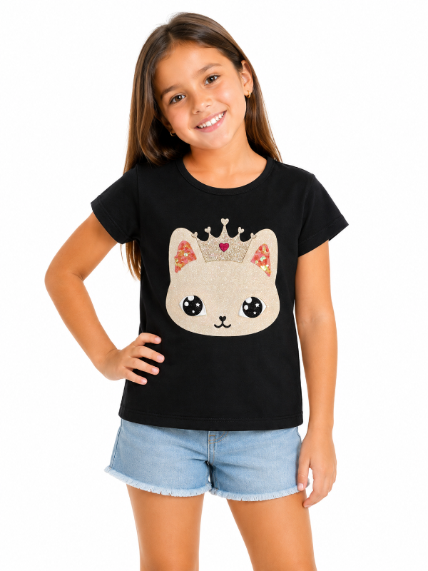 Producto - REMERAS ALGODÓN NIÑA CON ESTAMPA VARIADAS - 4