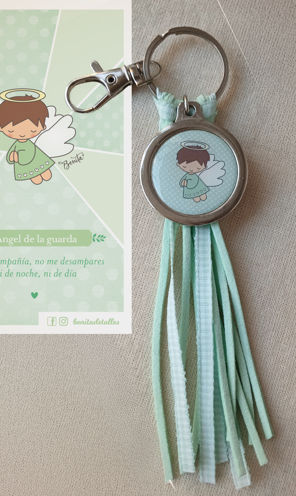Producto - Bendición de Bolso Llavero Advocación - Angelito - 3