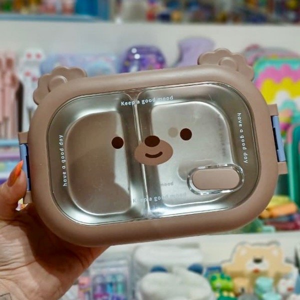 Producto - Lunchera Oso 2 Divisiones Acero 320015