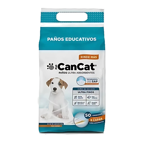 Producto - Paños Educativos Cancat 60 x 40 Cm Por 50 Unid