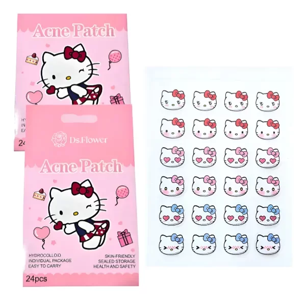 Producto - Parches antiacné para granos 24pcs - Hello Kitty