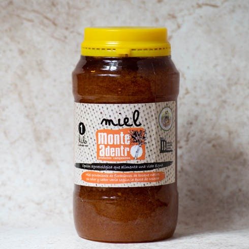 Producto - Miel Multifloral PET - 1 Kg - Monte Adentro