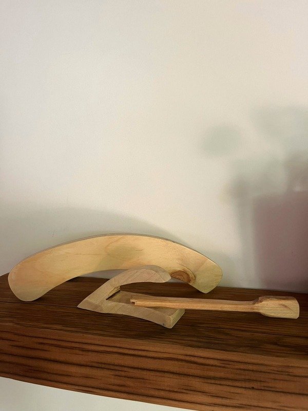 Producto - Set de modelado para sombrerería (planchín, bajador de hilo y bajador de ala)