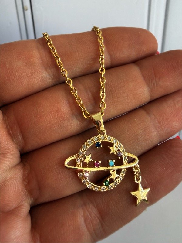 Producto - Conjunto Saturno Gold Rainbow