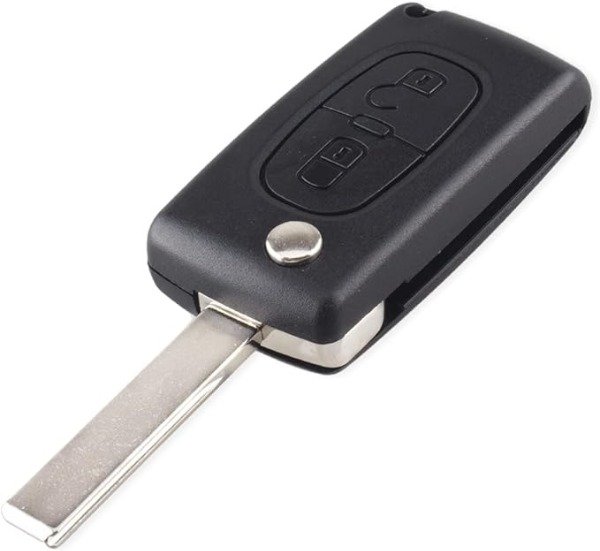 Producto - CARCASA PEUGEOT CITROEN LLAVE NAVAJA 2 BOTONES