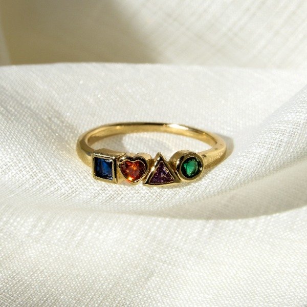 Producto - Anillo formas piedras
