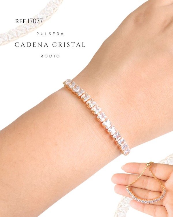 Producto - PULSERA CADENA CRISTAL REF 17077