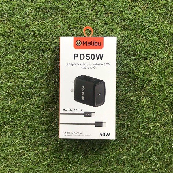 Producto - Cargador Tipo C Malibú PD118 50W Negro