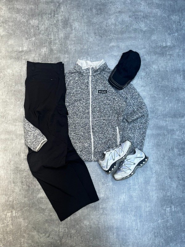 Producto - OUTFIT Campera De Hilo Columbia Sportwear + Pantalon Baggy Cargo Propper