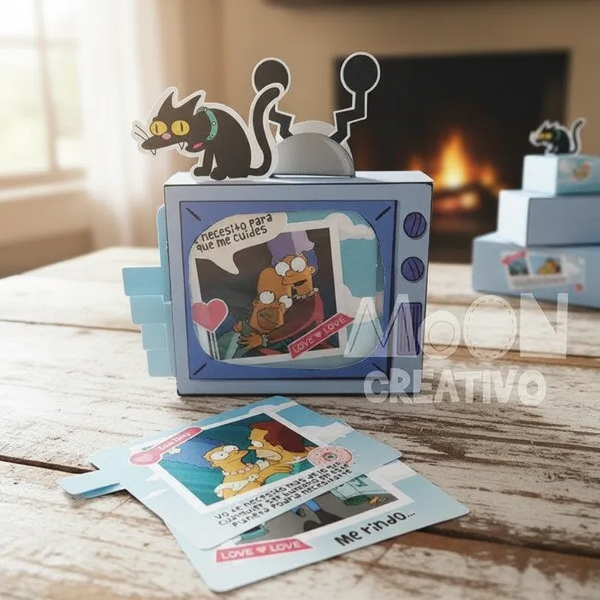 Producto - Caja TV AMOR HOMERO San valentin FORMATO DIGITAL