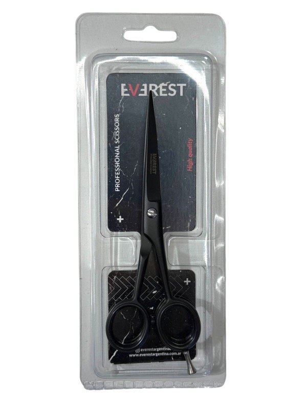 Producto - Tijera de corte acero negra microdentada