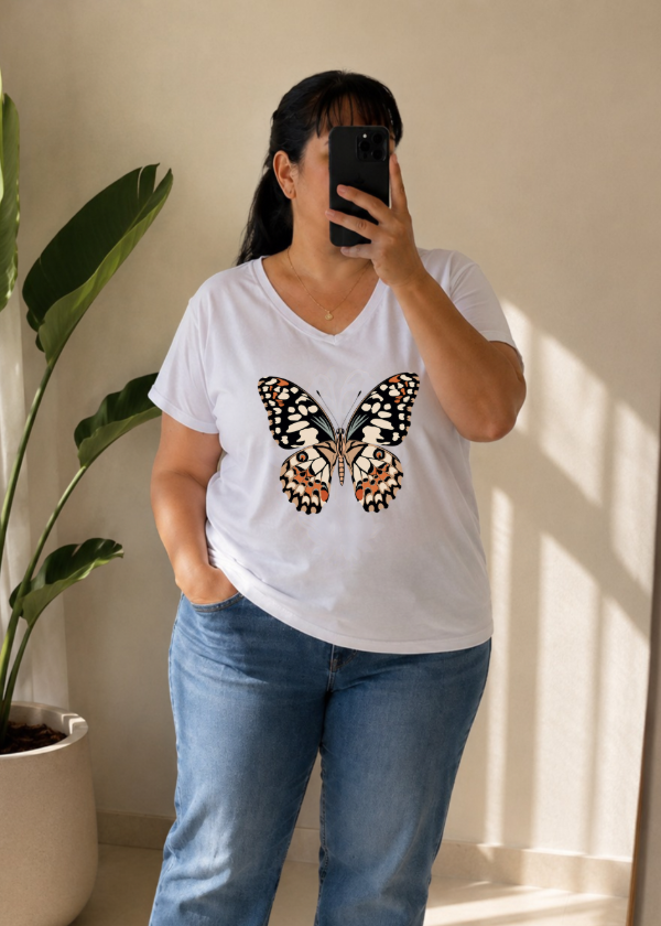 Producto - Remera de Jersey algodón - Escote V (308) - 1